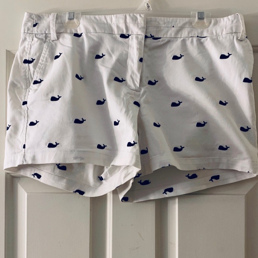 White Shorts with Whales